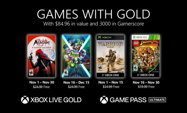 Стали известны бесплатные игры Xbox Live Gold и Game Pass Ultimate на ноябрь 2020