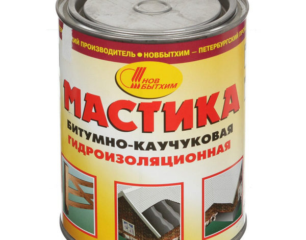 Мастика НовБытХим, битумно-каучуковая, 1 л