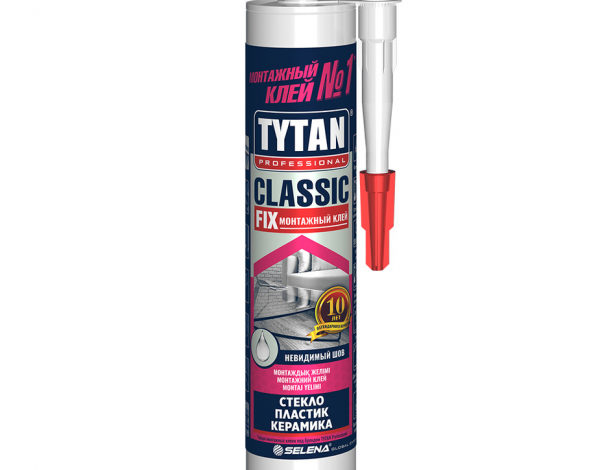 Клей монтажный каучуковый Tytan Classic Fix прозрачный 310 мл