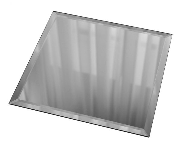 Плитка зеркальная квадратная 200х200х4 мм Дом стекольных технологий серебряная с фацетом